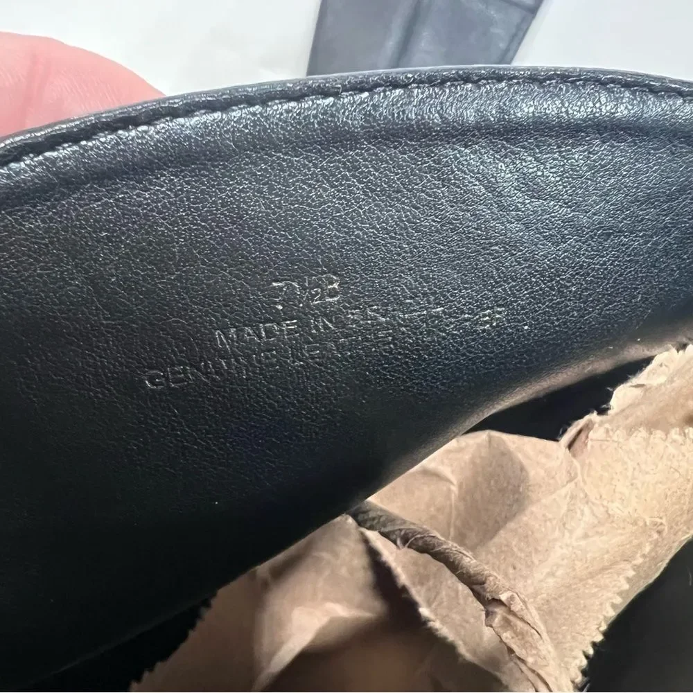 Talbots Black Leather Knee-High Riding Boots